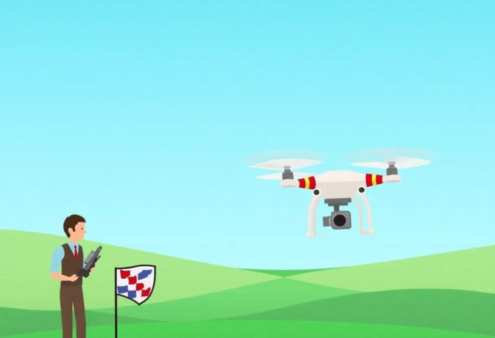 drone flying